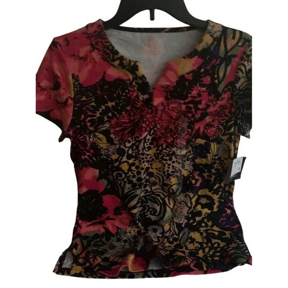 Anne Klein Tops - Anne Klein Ladies Sport Shirt NWT Petite Medium Multi Color